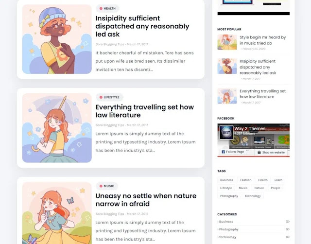 Bố cục trang chủ