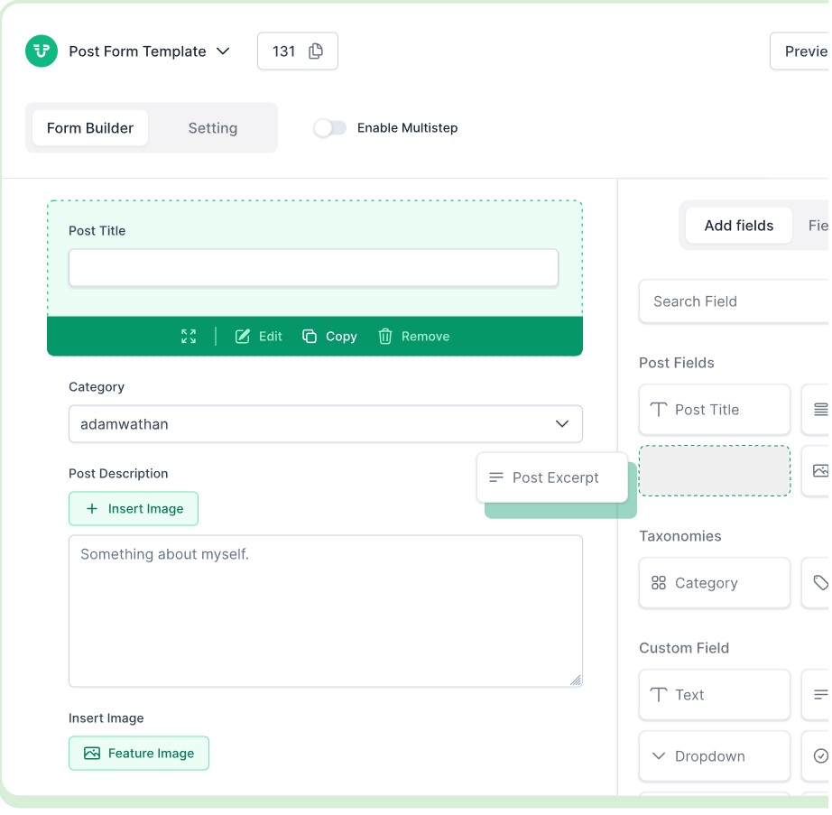Đăng bài từ giao diện front-end