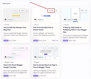 Thêm Lượt Xem Template Plus UI