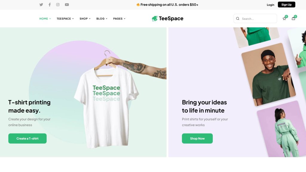 Vì Sao Nên Chọn Theme TeeSpace?