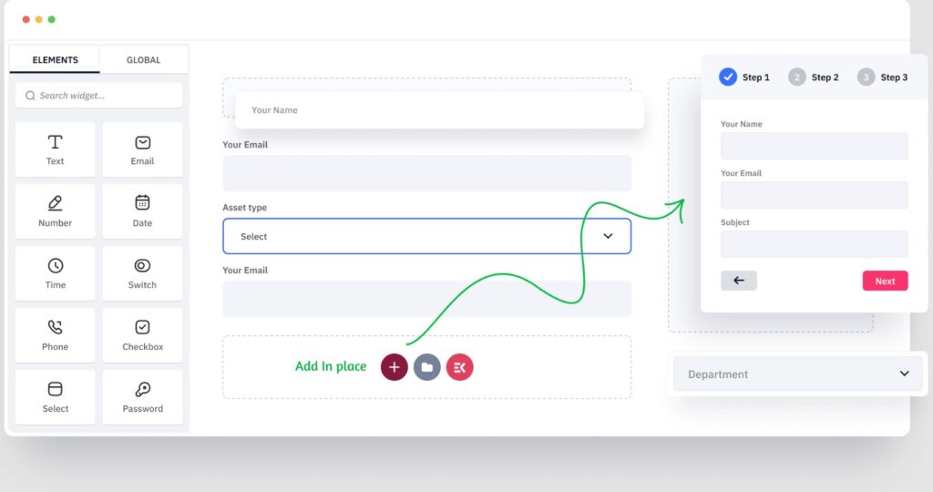 Giao diện kéo thả dễ dùng