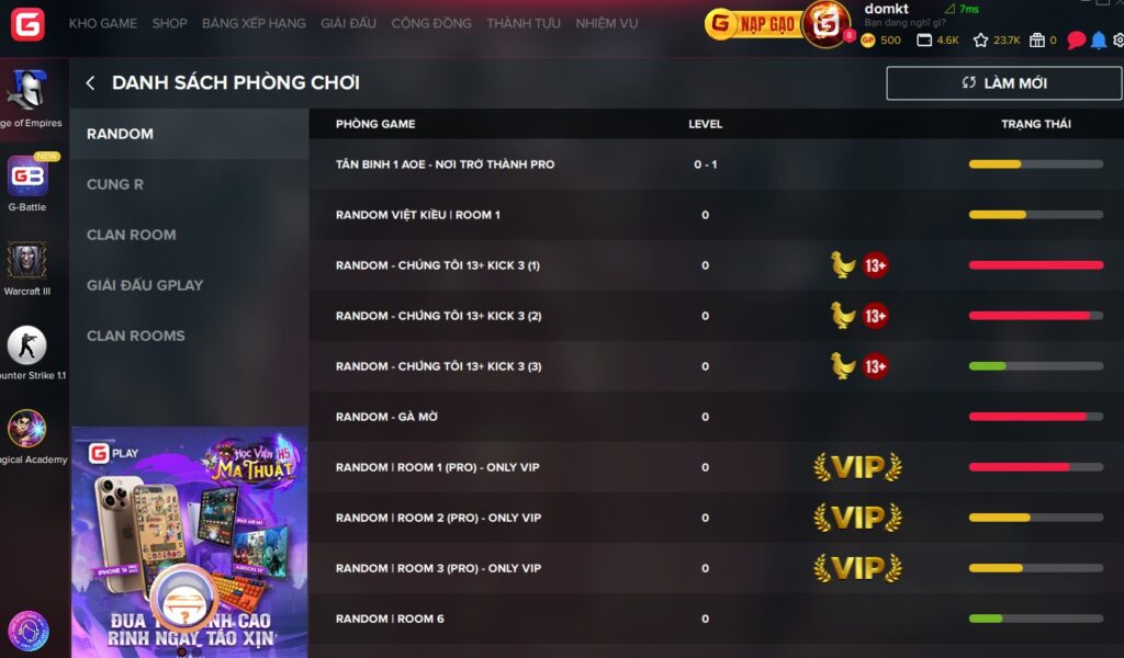 Lí do hack Aoe Gplay