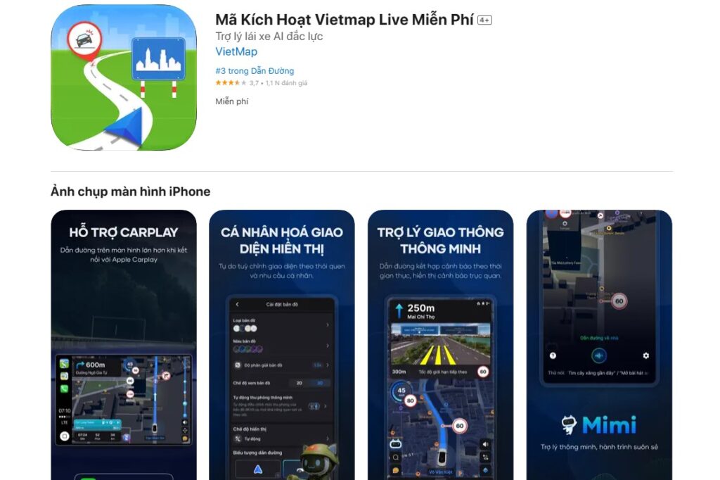 Mã Kích Hoạt Vietmap Live Miễn Phí