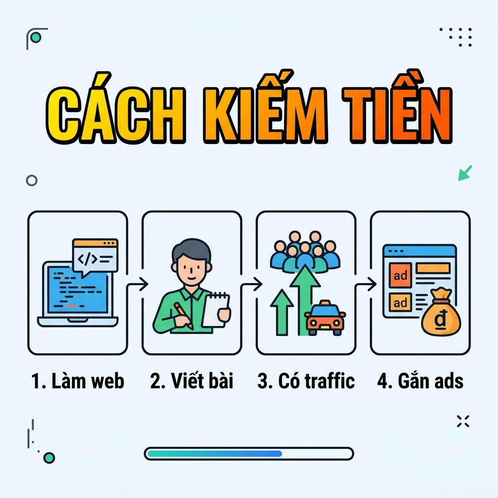 Cách kiếm tiền với adsense